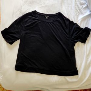 Athleta Short Sleeve Top in Black, Size L